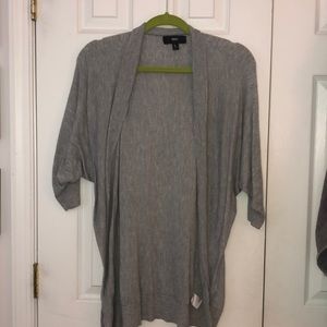Gray 3/4 sleeve cardigan